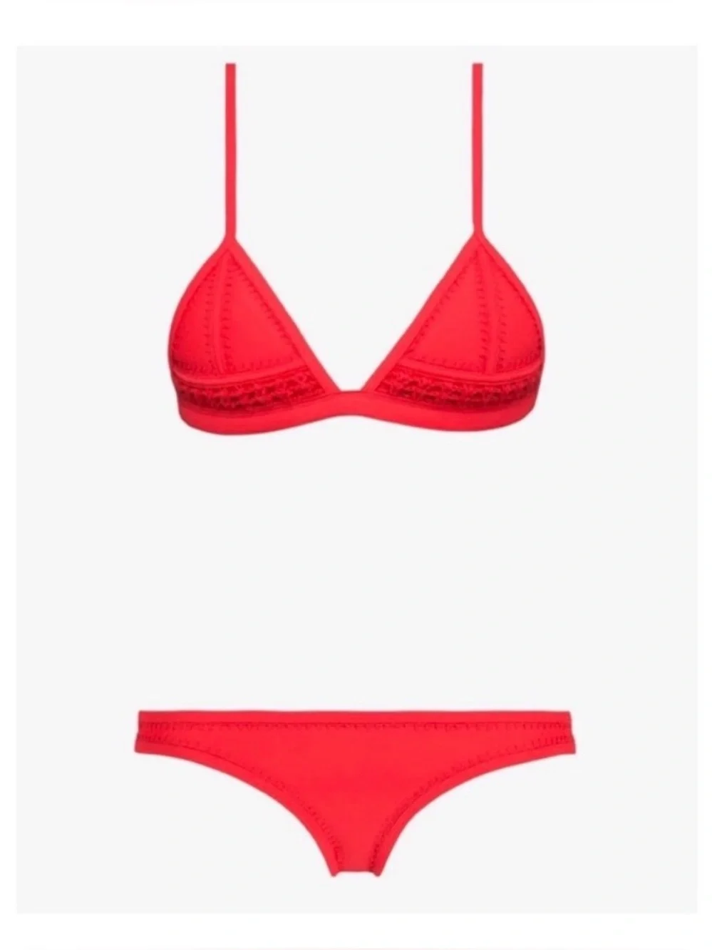 Gigi red Women’s Red Triangle Bikini Set - Sleek Two-Piece Swimwear